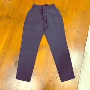 Zara Basic Drawstring Pant in Navy sz S